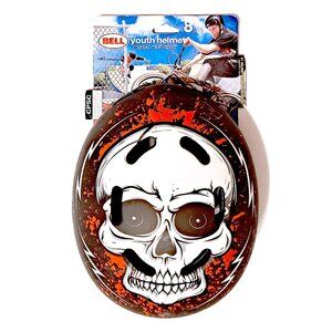 NWT Bell Manic Black Skull Helmet Size 53-56 CM Skateboard YTH 2/12